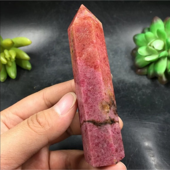 ✨Charged✨ pink tourmaline gemstone tower 118 grams - Picture 4 of 5